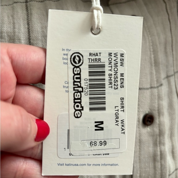 Katin men’s cotton linen blend shirt - Picture 4 of 4